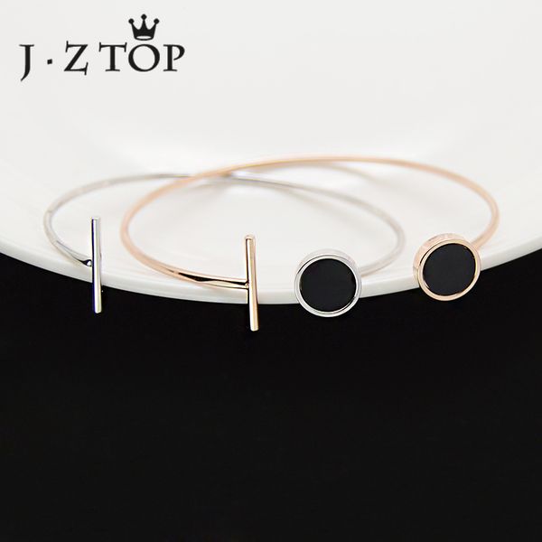 jzblack round rose gold color geometry bangle for woman stainless steel open adjustable bracelet girl silver color jewelry, Black
jzblack round rose gold color geometry bangle for woman stainless steel open adjustable bracelet girl silver color jewelry, Black