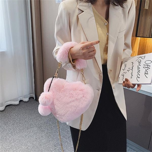 maioumy fashion women handbags new cute fluffy fur crossbody bags female heart shaped ladies phone shoulder bag purse handbag
maioumy fashion women handbags new cute fluffy fur crossbody bags female heart shaped ladies phone shoulder bag purse handbag