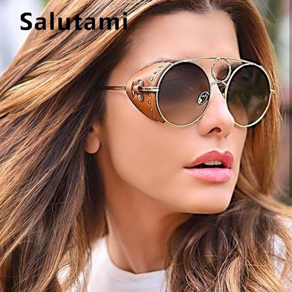 pu leather frame round sunglasses for women 2020 steampunk alloy sun glasses men vintage rivet punk shades ins hot, White;black
pu leather frame round sunglasses for women 2020 steampunk alloy sun glasses men vintage rivet punk shades ins hot, White;black