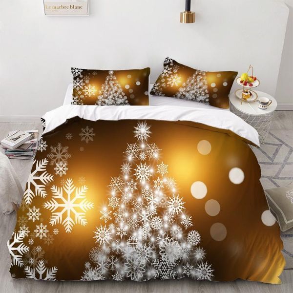 2/3 pieces fashion brown duvet cover lights snowflakes bed quilt cover home textile snowflake christmas tree bedding set
2/3 pieces fashion brown duvet cover lights snowflakes bed quilt cover home textile snowflake christmas tree bedding set