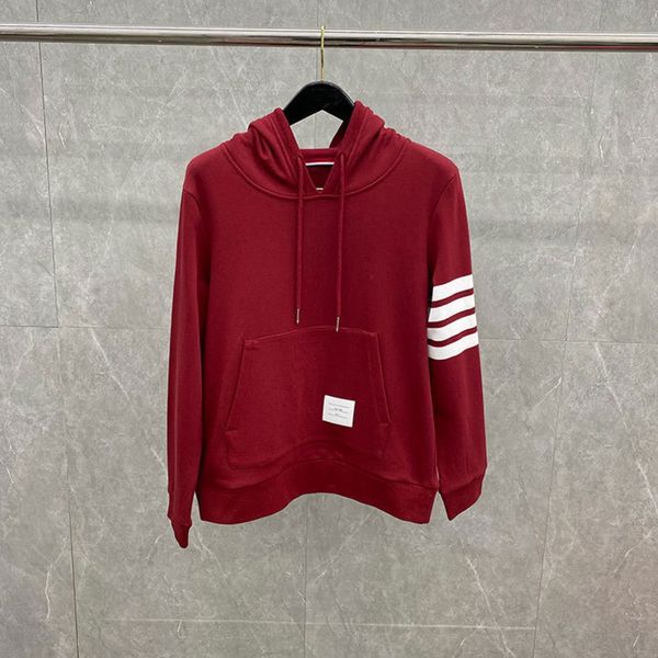 2020 autumn and winter pullovercotton-padded pullover tb classic four-bar hooded pullover yarn-dyed sweater men's and women's all, Black
2020 autumn and winter pullovercotton-padded pullover tb classic four-bar hooded pullover yarn-dyed sweater men's and women's all, Black