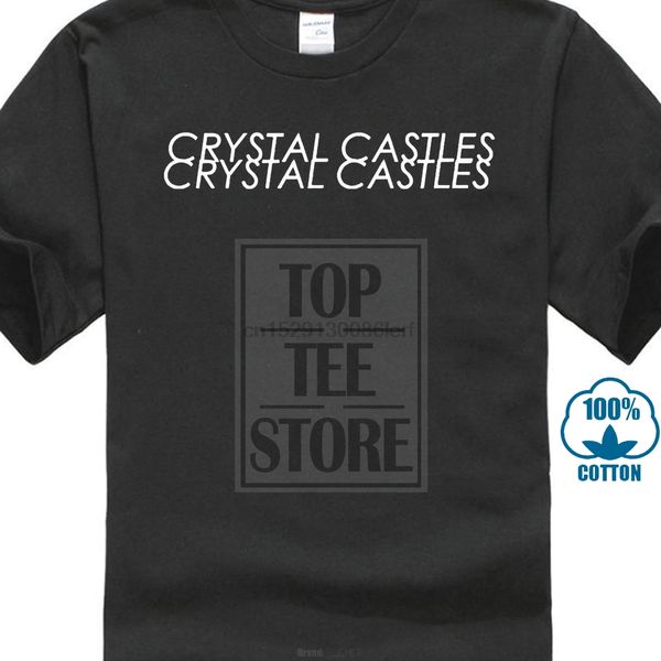 new crystal castles 2020 short sleeve black ment shirt size s 5xl