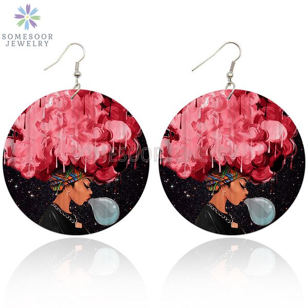 somesoor printed gum bubble girl curls wooden drop earrings afro natural hair design big wood pendant dangle for women gifts, Silver
somesoor printed gum bubble girl curls wooden drop earrings afro natural hair design big wood pendant dangle for women gifts, Silver