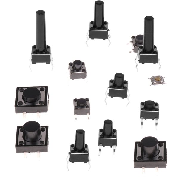 140pcs/pack 14types momentary tact tactile push button switch assortments kit set
140pcs/pack 14types momentary tact tactile push button switch assortments kit set