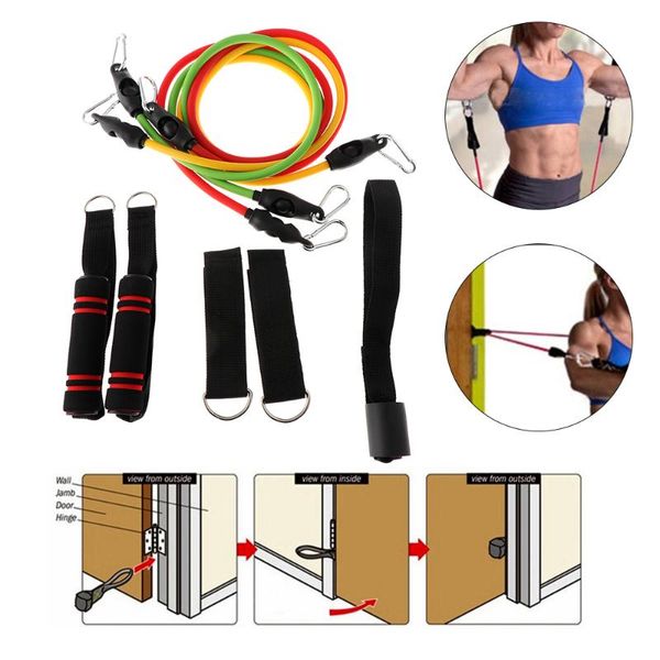 resistance bands 9pcs/set latex crossfit training body exercise yoga tubes pull rope chest expander pilates fitness with bag
resistance bands 9pcs/set latex crossfit training body exercise yoga tubes pull rope chest expander pilates fitness with bag