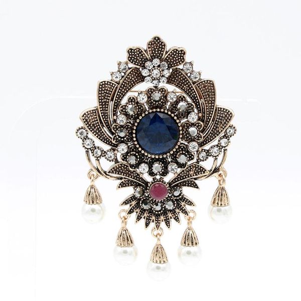 vintage bohemia flower bead brooch pins antique gold color round resin dangle brooches broches women scarf hijab wedding jewelry, Gray
vintage bohemia flower bead brooch pins antique gold color round resin dangle brooches broches women scarf hijab wedding jewelry, Gray