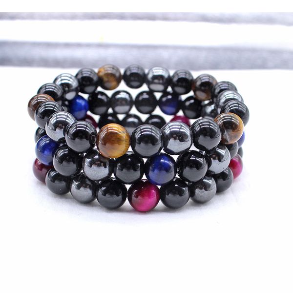 charm bracelets 8mm 10mm health men bracelet black stone obsidian tiger eye & hematite for women male protection minimalist jewelry, Golden;silver
charm bracelets 8mm 10mm health men bracelet black stone obsidian tiger eye & hematite for women male protection minimalist jewelry, Golden;silver