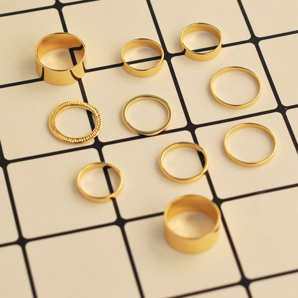 2020 new korean personality ten piece suit combination rings for women all match finger accessories simple rings, Golden;silver
2020 new korean personality ten piece suit combination rings for women all match finger accessories simple rings, Golden;silver
