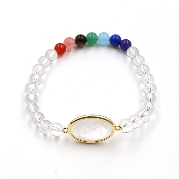 beaded, strands light yellow gold color oval shape section clear quartz round beads elastic bracelet healing chakra black agates jewelry
beaded, strands light yellow gold color oval shape section clear quartz round beads elastic bracelet healing chakra black agates jewelry
