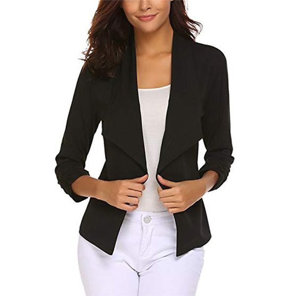 women's suits & blazers black office ladies blazer feminino2021slim work mujer lady short coats lapel formal outwear female casual whit, White;black
women's suits & blazers black office ladies blazer feminino2021slim work mujer lady short coats lapel formal outwear female casual whit, White;black