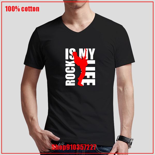 rock is my life v-neck t-shirt summer all cotton tees young man fashion blouse simple shirts creative design shirt
rock is my life v-neck t-shirt summer all cotton tees young man fashion blouse simple shirts creative design shirt