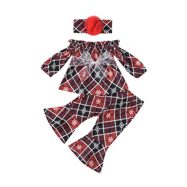 clothing sets 0-5years kids baby girls outfits red plaid snowflake print 3pcs girl christmas clothes bow flared pants+headband, White
clothing sets 0-5years kids baby girls outfits red plaid snowflake print 3pcs girl christmas clothes bow flared pants+headband, White