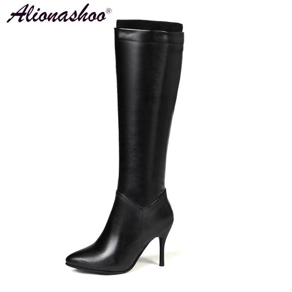 plus size 34-45 spring fashion black white women motorcycle boots solid pointed toe pu leather knee high boots for womens
plus size 34-45 spring fashion black white women motorcycle boots solid pointed toe pu leather knee high boots for womens