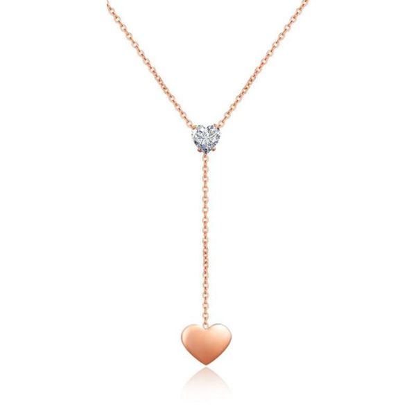 chains lan fashion concise necklaces two heart beads pendant necklace anti allergy 440mm jewelry woman girl gift, Silver
chains lan fashion concise necklaces two heart beads pendant necklace anti allergy 440mm jewelry woman girl gift, Silver