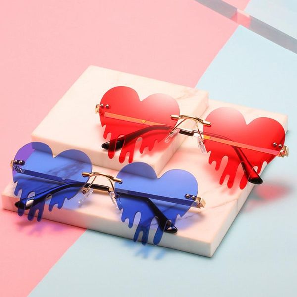 sunglasses fashion heart rimless women 2021 tears shape steampunk unique vintage eyewear uv400 oculos feminino, White;black
sunglasses fashion heart rimless women 2021 tears shape steampunk unique vintage eyewear uv400 oculos feminino, White;black