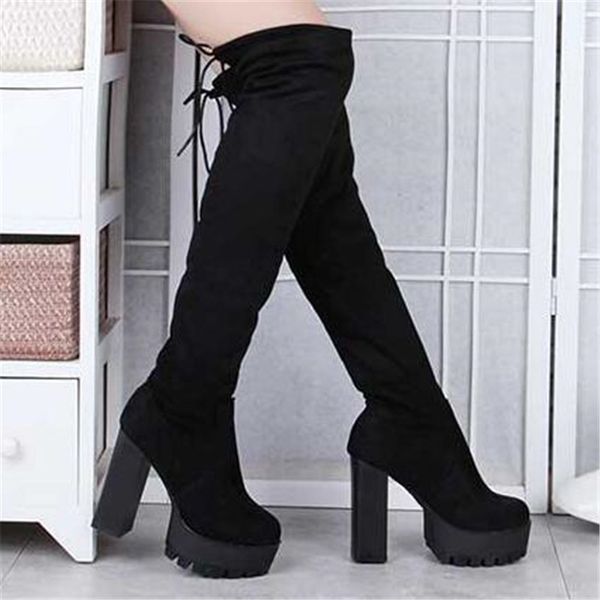 новый 2020 мода над коленом boots женщин замши faux высокие сапоги платформа stretch тонкий sexy ladies женские зимние, Black
новый 2020 мода над коленом boots женщин замши faux высокие сапоги платформа stretch тонкий sexy ladies женские зимние, Black