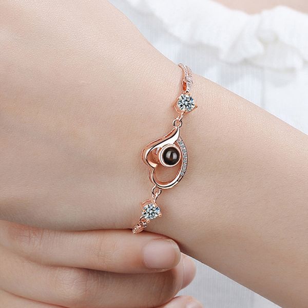 charm bracelets fanqieliu oen hundred languages bracelet projection i love you rose gold heart charms for women pulseras, Golden;silver
charm bracelets fanqieliu oen hundred languages bracelet projection i love you rose gold heart charms for women pulseras, Golden;silver