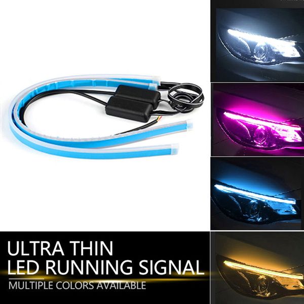 2pcs ultrafine drl 30 45 60cm daytime running light waterproof flexible tube guide car led strip brake turn signal light
2pcs ultrafine drl 30 45 60cm daytime running light waterproof flexible tube guide car led strip brake turn signal light