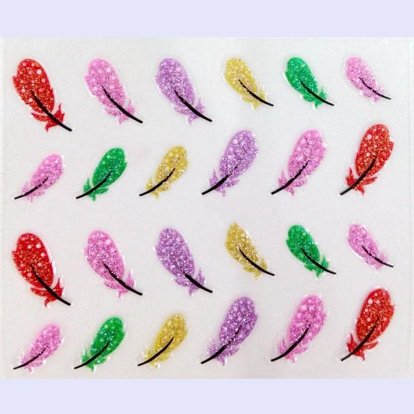 1/6 pcs glitter nail sticker self adhesive nail gel stickers for manicure bling feather design fake nails art, Black
1/6 pcs glitter nail sticker self adhesive nail gel stickers for manicure bling feather design fake nails art, Black