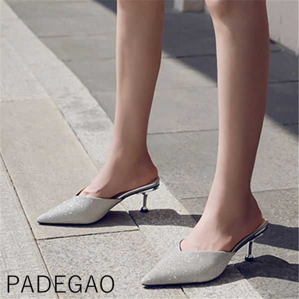 korean elegant pointed toe ladies slipper outside bling high heels luxury designers women shoes, Black
korean elegant pointed toe ladies slipper outside bling high heels luxury designers women shoes, Black