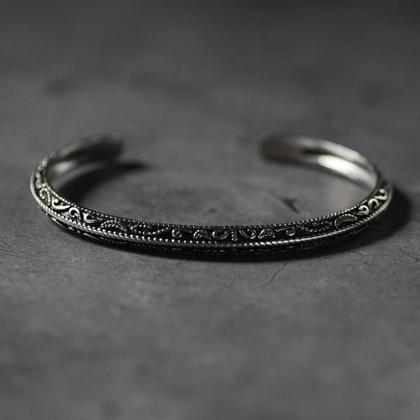 bangle design men's bracelet vintage titanium steel cuff bracelets bangles open male color jewelry ss-107, Black
bangle design men's bracelet vintage titanium steel cuff bracelets bangles open male color jewelry ss-107, Black
