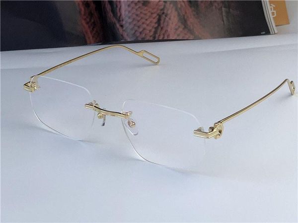 transparent lens frame super light irregular rimless optical glasses men business glasses clear eyewear 0113, Black
transparent lens frame super light irregular rimless optical glasses men business glasses clear eyewear 0113, Black