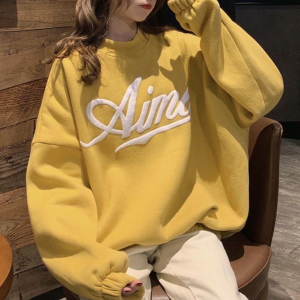 thick women's sweatshirt letter print half-high collar loose casual pullover 2020 autumn winter new korean style female hoodies 0916, Black
thick women's sweatshirt letter print half-high collar loose casual pullover 2020 autumn winter new korean style female hoodies 0916, Black