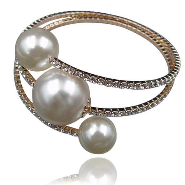 bangle imixlot big simulated pearls for women bridal wedding rhinestone multilayer bracelet & fashion jewelry, Black
bangle imixlot big simulated pearls for women bridal wedding rhinestone multilayer bracelet & fashion jewelry, Black
