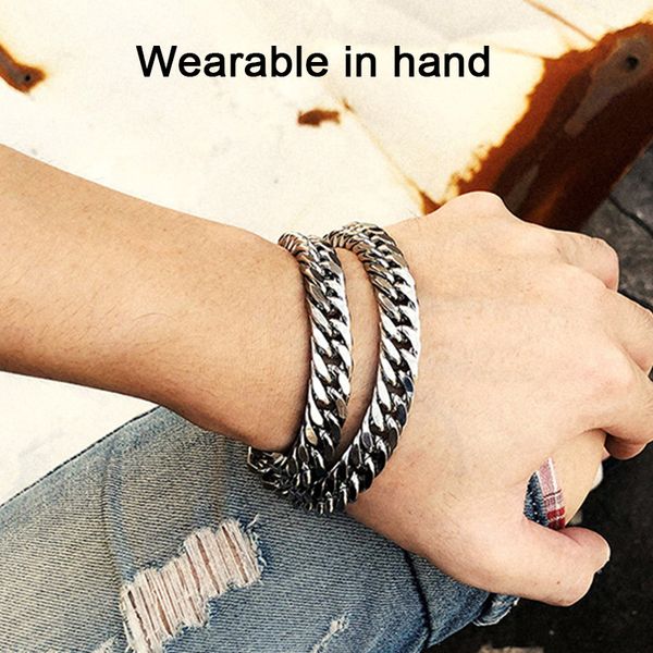 necklace mens large cuban link chain hip hop steel tone necklace stainless steel fashion polishing steampunk wholesale, Silver
necklace mens large cuban link chain hip hop steel tone necklace stainless steel fashion polishing steampunk wholesale, Silver