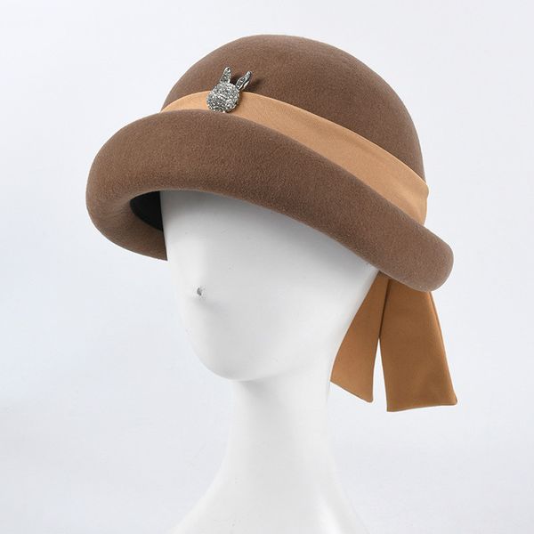 stingy brim hats 2021 elegant female fedoras wool felt ribbon bow floral formal berets fedora for women, Blue;gray
stingy brim hats 2021 elegant female fedoras wool felt ribbon bow floral formal berets fedora for women, Blue;gray