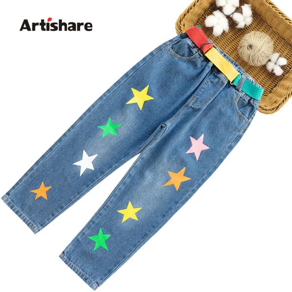 jeans for girls star pattern children's jeans girl coloful belt children's for girls casual style clothes, Blue
jeans for girls star pattern children's jeans girl coloful belt children's for girls casual style clothes, Blue