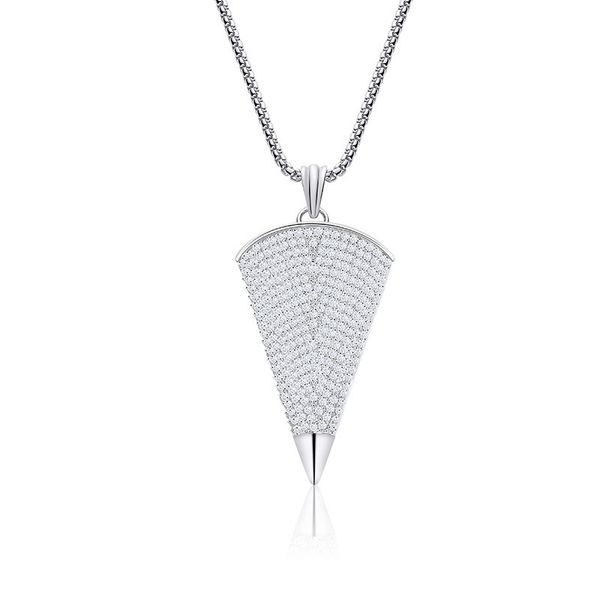 pendant necklaces creative bling cubic zircon bradawl rivet hip hop necklace fashion iced out party jewelry for rapper, Silver
pendant necklaces creative bling cubic zircon bradawl rivet hip hop necklace fashion iced out party jewelry for rapper, Silver