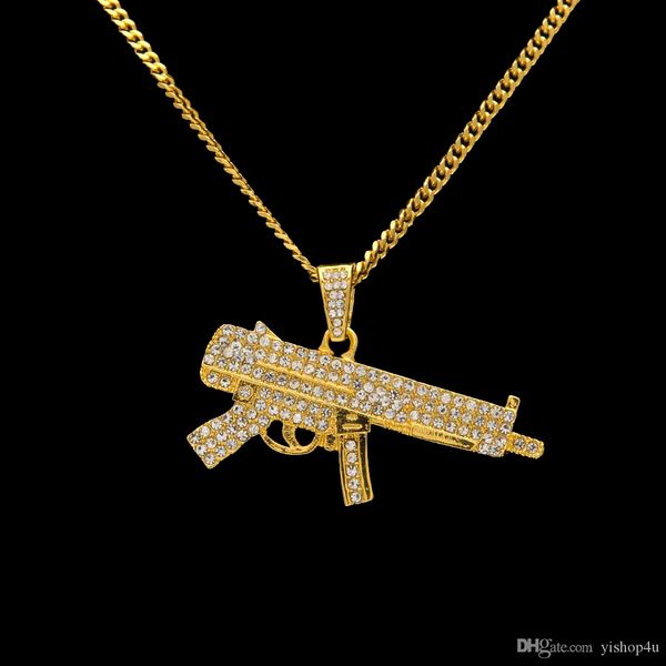 mens 18k gold silver plated iced cz hip-hop z-84 submachine gun pendant necklace 3mm 24" long cuban chain necklace fashion jewelry
mens 18k gold silver plated iced cz hip-hop z-84 submachine gun pendant necklace 3mm 24" long cuban chain necklace fashion jewelry