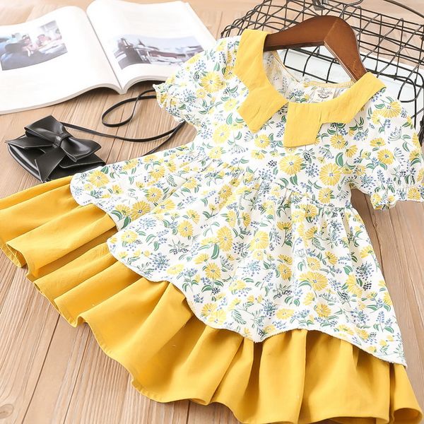 2020 summer baby girl dress peter pan collar floral flower short sleeve cotton casual dress kids clothing 2-6y lt012, Red;yellow
2020 summer baby girl dress peter pan collar floral flower short sleeve cotton casual dress kids clothing 2-6y lt012, Red;yellow