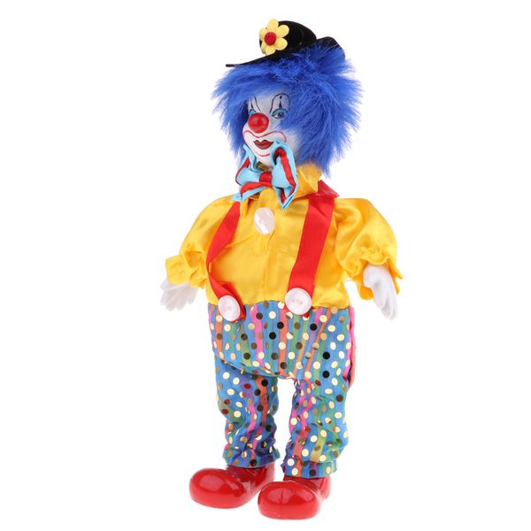 23cm porcelain clown doll with beautiful outfit and ceramic face, gift for clown lover or doll collector, halloween props, home office decor
23cm porcelain clown doll with beautiful outfit and ceramic face, gift for clown lover or doll collector, halloween props, home office decor