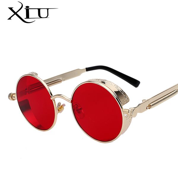 sunglasses round metal steampunk men women fashion glasses brand designer retro vintage uv400, White;black
sunglasses round metal steampunk men women fashion glasses brand designer retro vintage uv400, White;black