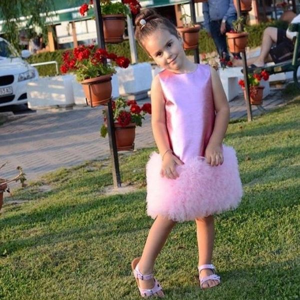light pink knee length flower girl dresses sheath little girl pageant gowns jewel neck tiered bottom first communion dress chic birthday, White;blue
light pink knee length flower girl dresses sheath little girl pageant gowns jewel neck tiered bottom first communion dress chic birthday, White;blue