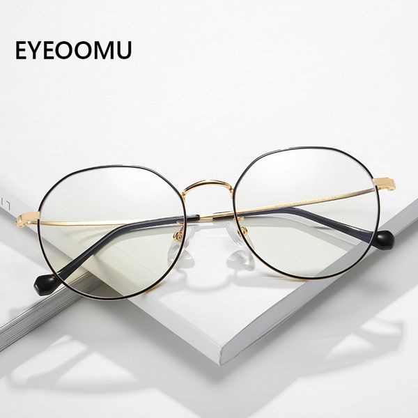eyeoomu transparent optical glasses women anti blue light myopia metal round frame vintage female computer eyewear, White;black
eyeoomu transparent optical glasses women anti blue light myopia metal round frame vintage female computer eyewear, White;black