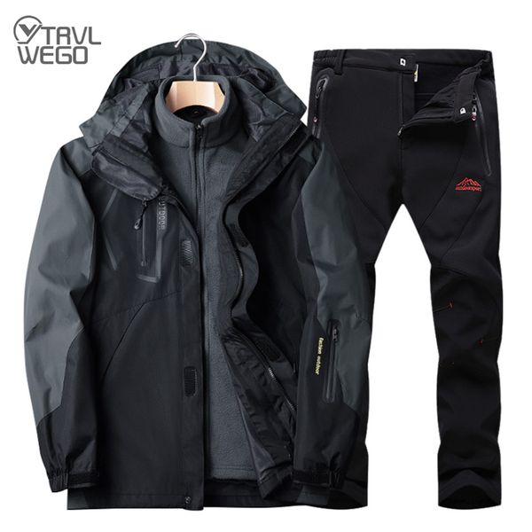 trvlwego winter men ski jacket suits hiking camping sports fleece windbreaker thermal fleece pants man sets outdoor 
trvlwego winter men ski jacket suits hiking camping sports fleece windbreaker thermal fleece pants man sets outdoor
