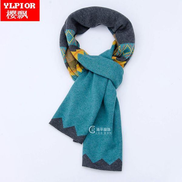 scarves men's scarf wool long winter student trendy korean style warm male knitting couple gradient bib luxury bufanda designers, Blue;gray
scarves men's scarf wool long winter student trendy korean style warm male knitting couple gradient bib luxury bufanda designers, Blue;gray