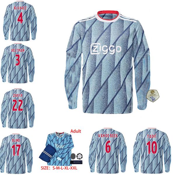 20 21 long sleeves ajax home away soccer jersey promes alvarez ajax 2020 camiseta de fútbo van de beek tadic ziyech football shirt, Black
20 21 long sleeves ajax home away soccer jersey promes alvarez ajax 2020 camiseta de fútbo van de beek tadic ziyech football shirt, Black