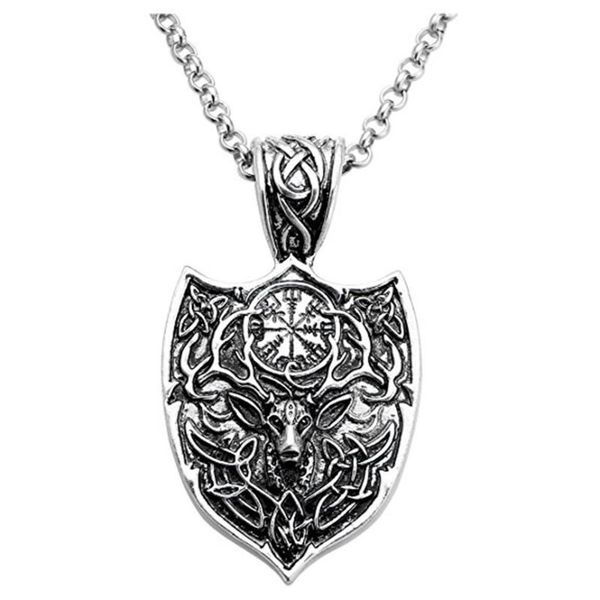 vintage viking animal necklace scandinavia pirate amulet necklace motorcycle party punk compass hip hop jewelry accessories, Silver
vintage viking animal necklace scandinavia pirate amulet necklace motorcycle party punk compass hip hop jewelry accessories, Silver