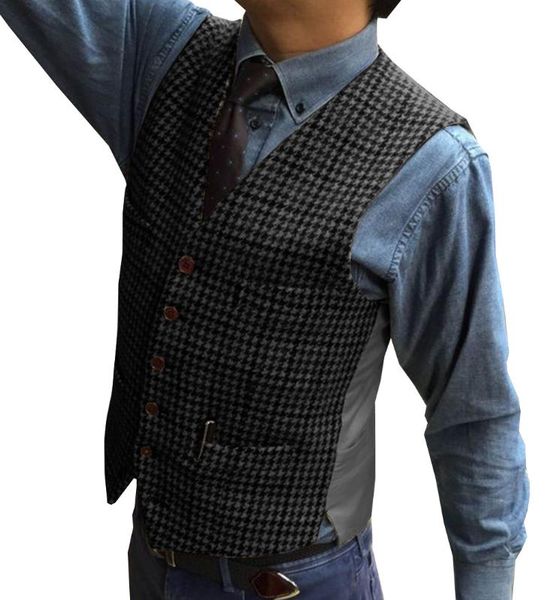 men's vests woolen suit jacket and vest tweed slim fit notch lapel custom made waistcoat for wedding groomsmen leisure business, Black;white
men's vests woolen suit jacket and vest tweed slim fit notch lapel custom made waistcoat for wedding groomsmen leisure business, Black;white