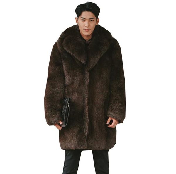 autumn fur leather jacket mens warm brown faux leather coat men loose jackets winter thicken jaqueta de couro fashion, Black
autumn fur leather jacket mens warm brown faux leather coat men loose jackets winter thicken jaqueta de couro fashion, Black