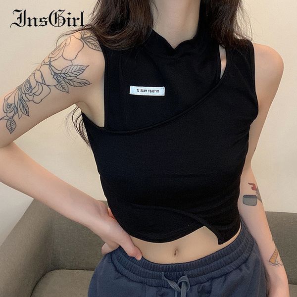 insgirl harajuku fashion black vest women letters patchwork sleeveless bodycon crop tank street casual camis female, White
insgirl harajuku fashion black vest women letters patchwork sleeveless bodycon crop tank street casual camis female, White