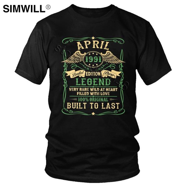 men legend born in april 1991 tee cute 29th birthday gift men t short sleeves cotton graphic t-shirt handsome merchandise
men legend born in april 1991 tee cute 29th birthday gift men t short sleeves cotton graphic t-shirt handsome merchandise