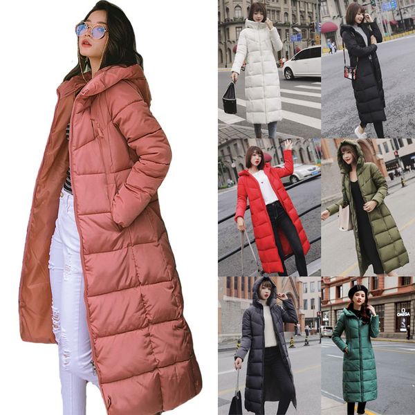women designer fashion 2020 outwear hooded long parka cotton padded warm winter jackets m-6xl, Black
women designer fashion 2020 outwear hooded long parka cotton padded warm winter jackets m-6xl, Black