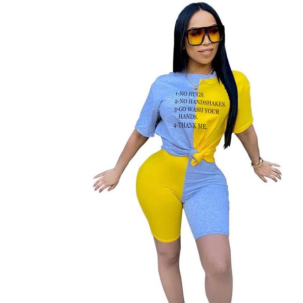 joining together two piece set women tracksuit summer clothes t shirt biker shorts lounge set jogging femme 2020 new, Gray
joining together two piece set women tracksuit summer clothes t shirt biker shorts lounge set jogging femme 2020 new, Gray