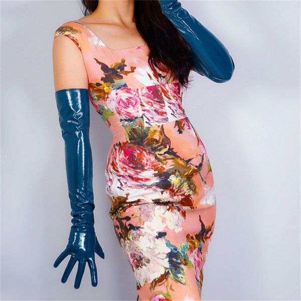 extra long latex gloves female faux patent leather 24" 60cm shine teal peacock green women long leather gloves wpu191, Blue;gray
extra long latex gloves female faux patent leather 24" 60cm shine teal peacock green women long leather gloves wpu191, Blue;gray