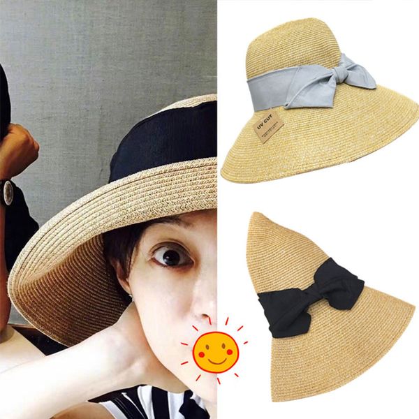 fashion big brim straw hat beach hat, Blue;gray
fashion big brim straw hat beach hat, Blue;gray